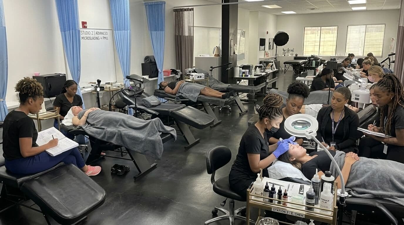 Students at Millennium Beauty Institute